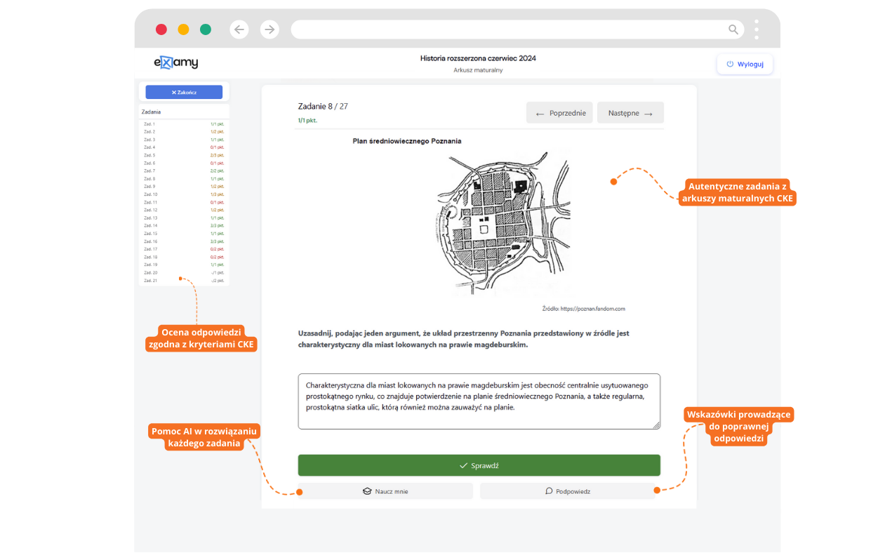 Ekran startowy platformy