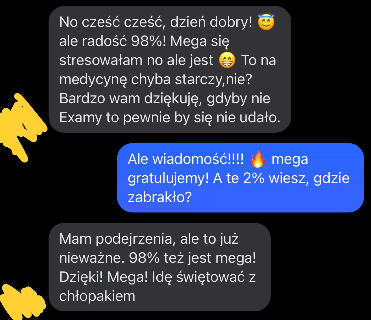 Uczennica: 98% z biologii, dostała się na medycynę